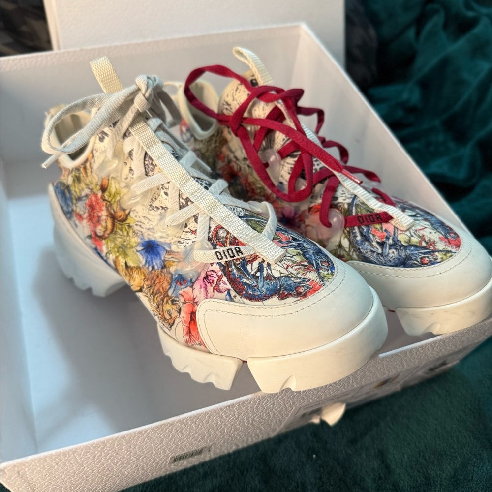 Dior D-Connect sneakers in the Multicolor Dior Zodiac print